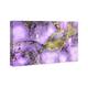 Oliver Gal 'Lavender Seas' Abstract Purple Wall Art Canvas Print - Bed ...