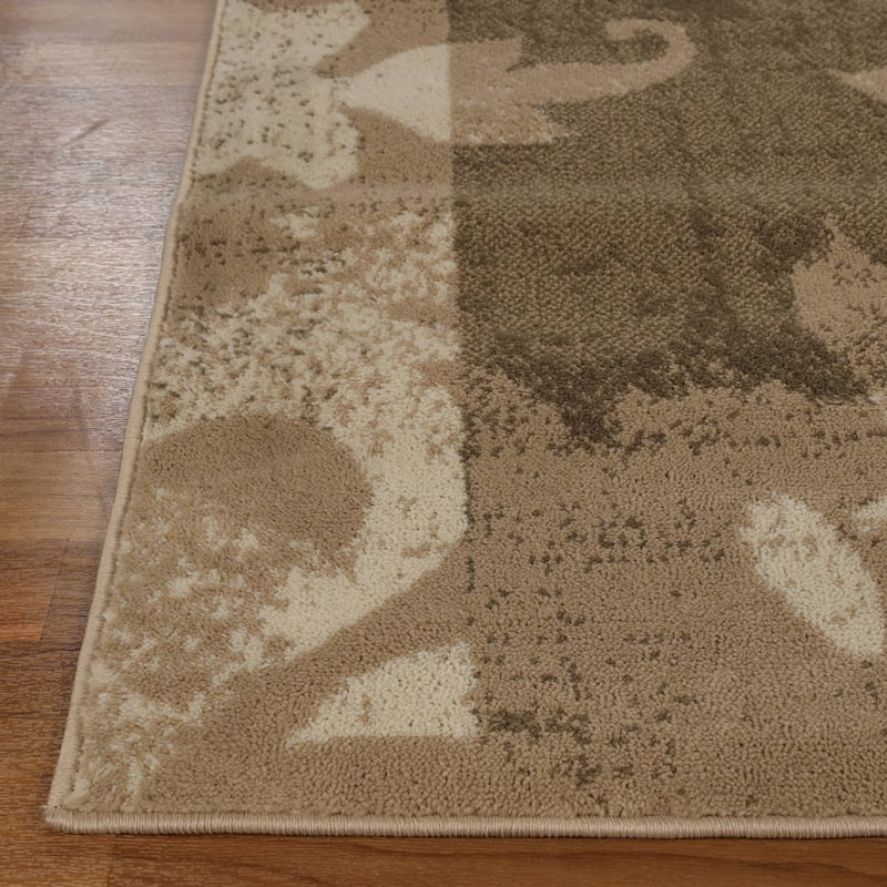 Superior Pastiche Contemporary Floral Patchwork Indoor Runner or Area Rug
