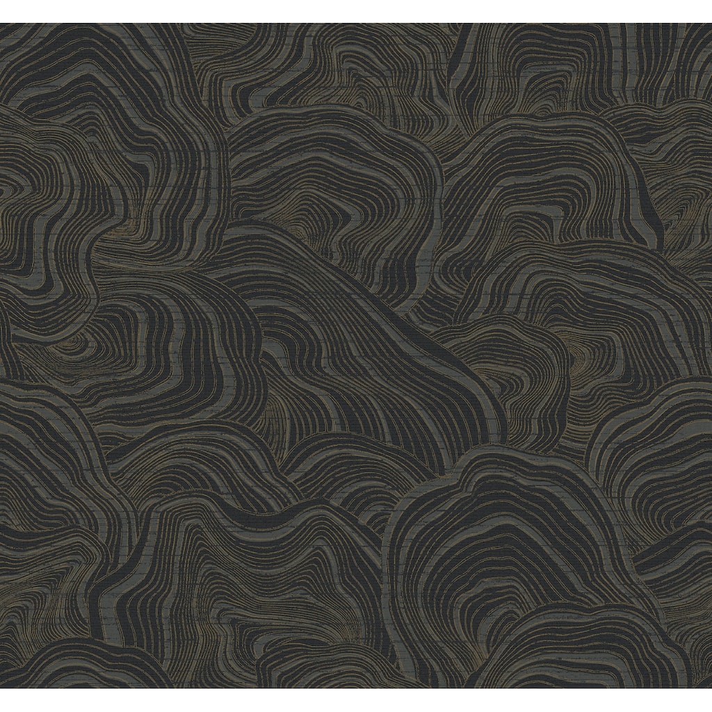 Ronald Redding Geodes Black Wallpaper
