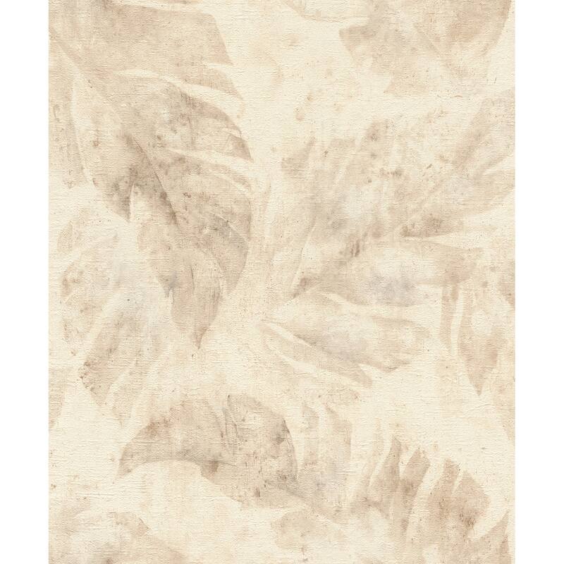 A-Street Prints Sanne Beige Palm Wallpaper