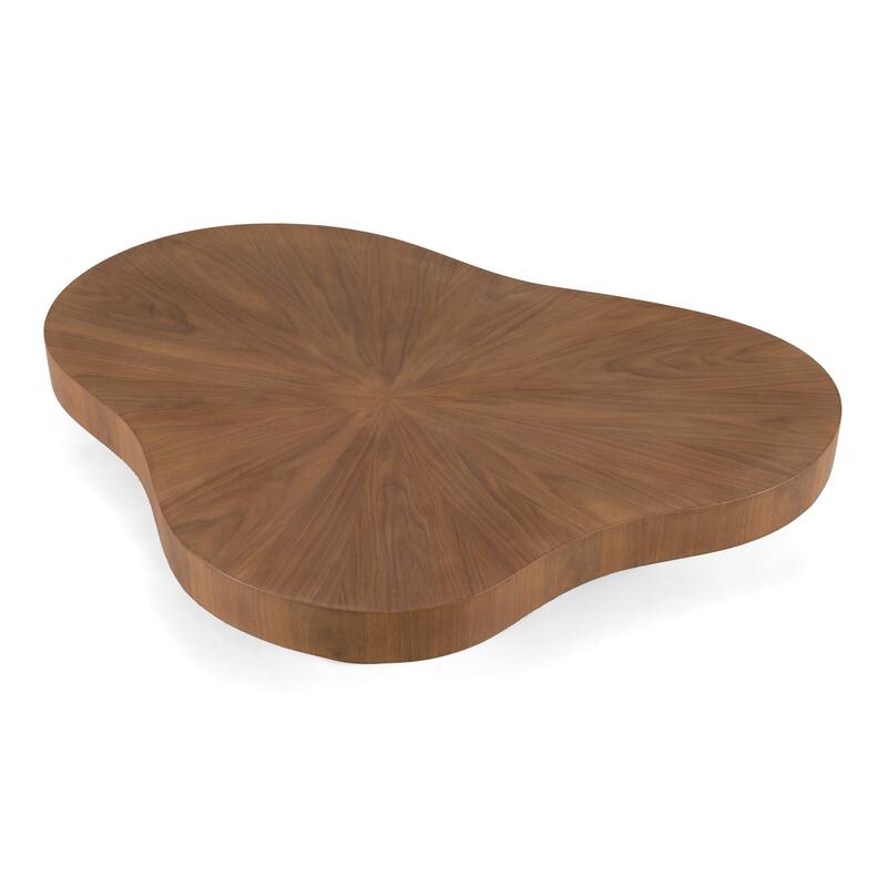 Modrest Larch Modern Walnut Nesting Table Set