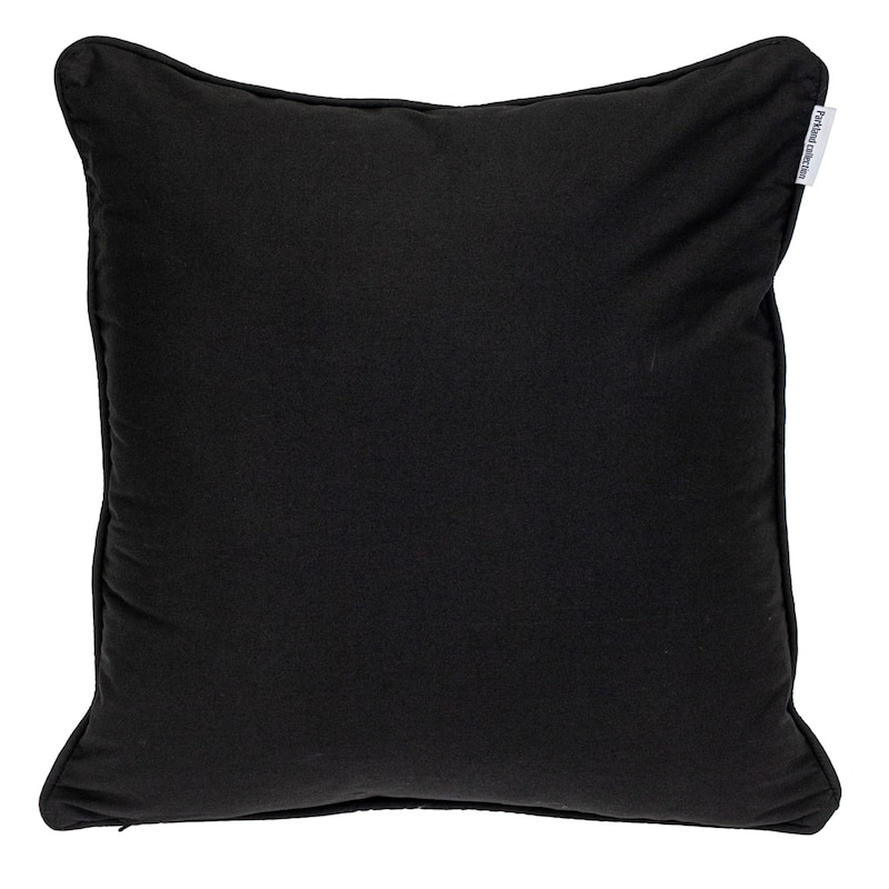 Bold Geometric Square Cotton Throw Pillow - 20" - Blue and Black