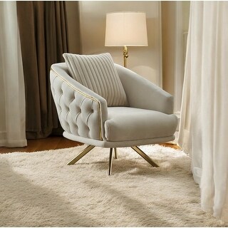Luis Upholstered Velvet Accent Chair