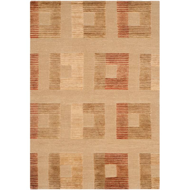 SAFAVIEH Hand-knotted Santa Fe Chiyomi Modern Wool Rug