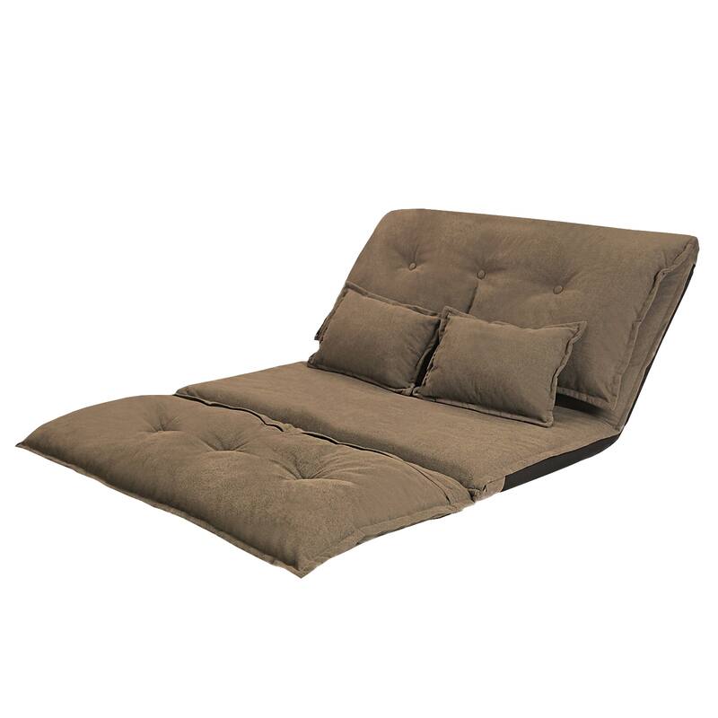 Contemporary and Adaptable Sofa Bed Set with Floor Placement, 2 Pillows