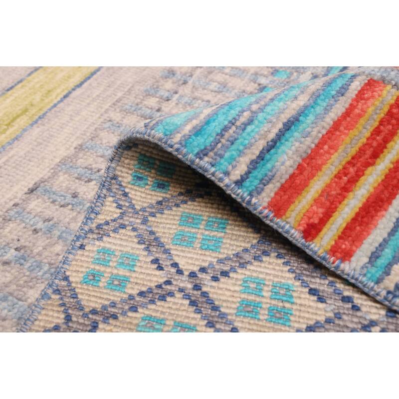 ECARPETGALLERY Hand-knotted Shalimar Grey Wool Rug - 7'9 x 9'10