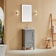 preview thumbnail 2 of 6, 18-Inch Bathroom Vanity Cabinet - Modern Grey Storage Unit with Door and Drawer, Ideal for Small Spaces