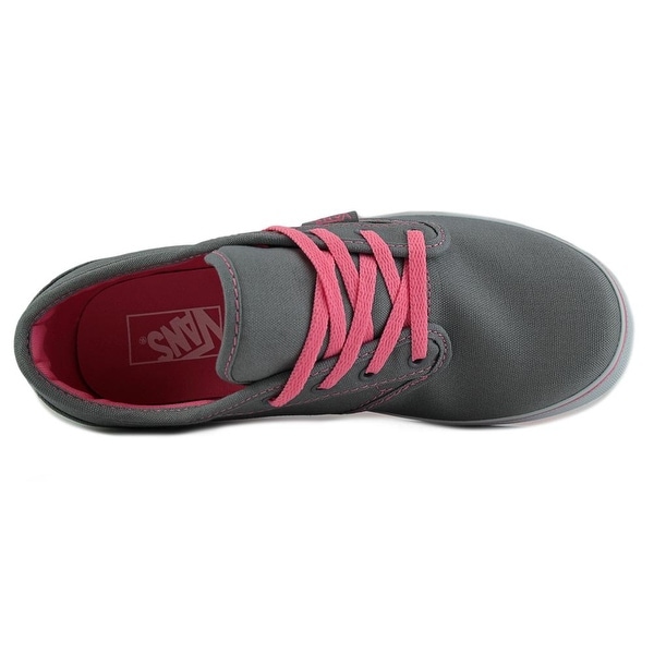 gray and pink vans womens