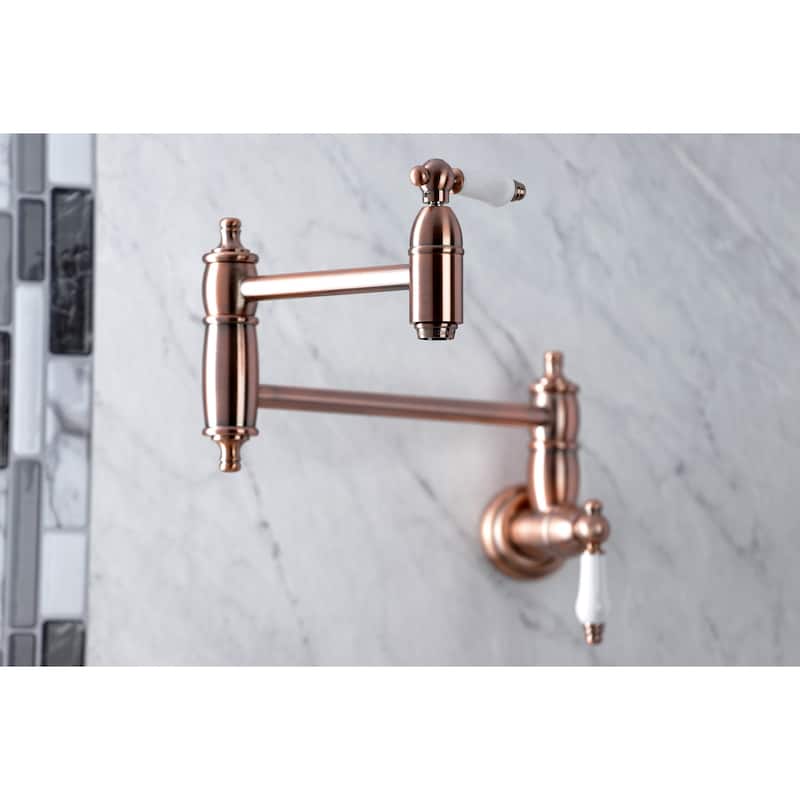 Restoration Wall Mounted Pot Filler Faucet