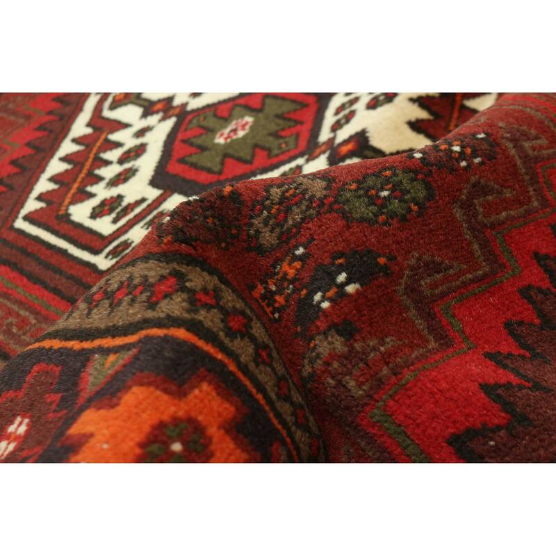 ECARPETGALLERY Hand-knotted Andelz Dark Red Wool Rug - 3'3 x 4'7