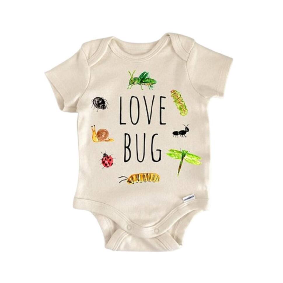 Love Bug Lady Bug Caterpillar Cricket - Baby Boy Girl Clothes Infant Bodysuit Funny