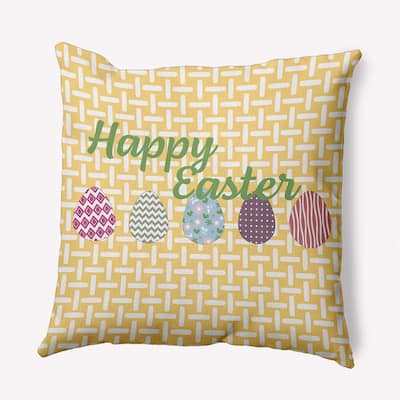 Happy Easter Polyester Indoor Pillow