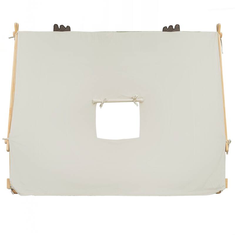 Twin Size House Bed with Tent and Light