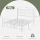 VECELO Metal Bed Frame with High Headboard and Footboard, Platform Beds with Heavy Duty Mattress Foundation