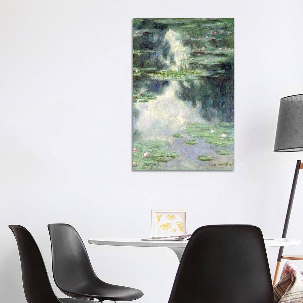 iCanvas "Pond with Water Lilies, 1907 " by Claude Monet Canvas Print
