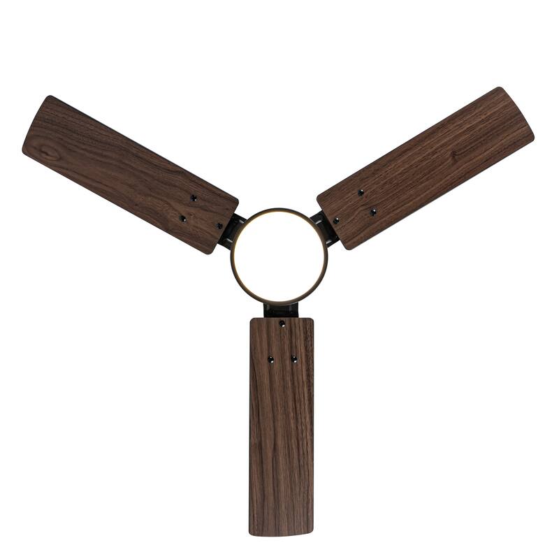 36/42/52-Inch Reversible 3/5-Blade Integrated LED Ceiling Fan with Light Remote