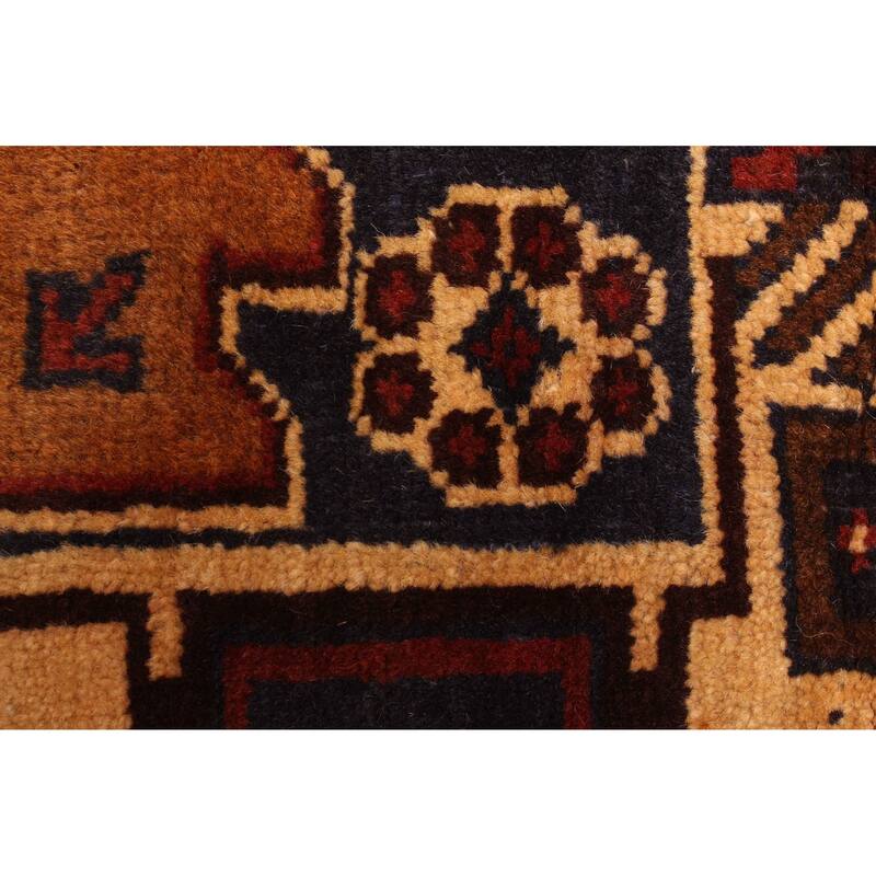 ECARPETGALLERY Hand-knotted Teimani Dark Navy Wool Rug - 2'8 x 4'9