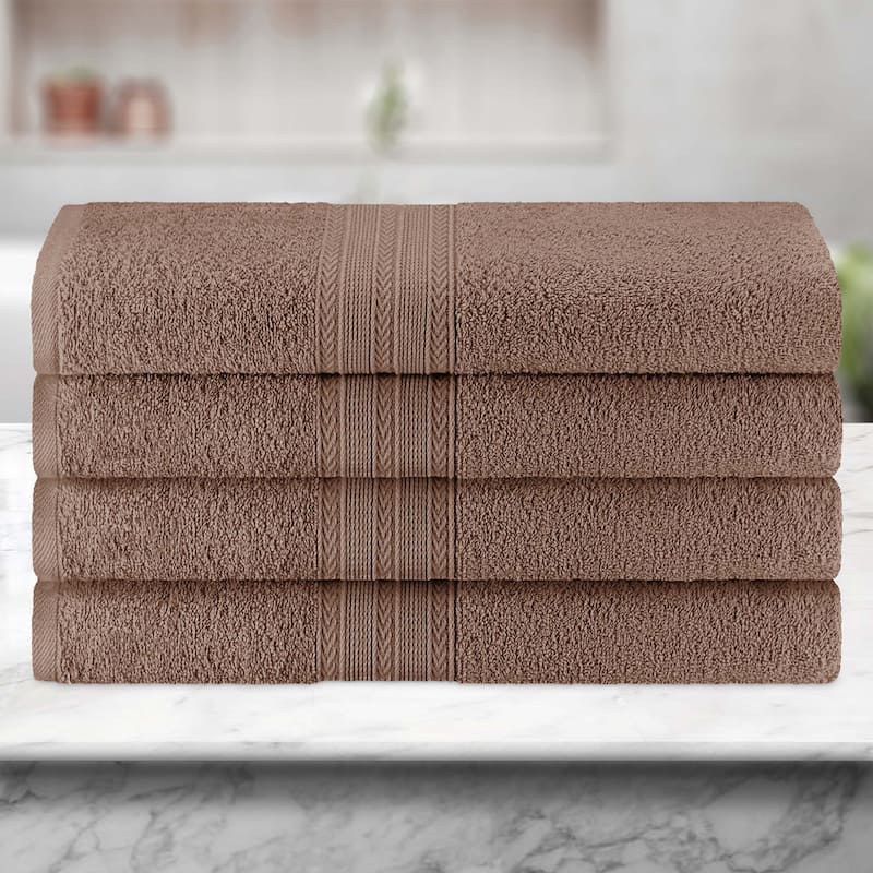 Eco-Friendly Sustainable Cotton Bath Towel by Superior (Set of 4)