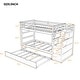 preview thumbnail 9 of 13, Multifunctional Design Bunk Bed with Twin size Trundle, Maximized Storage Space, Twin over Twin, Walnut