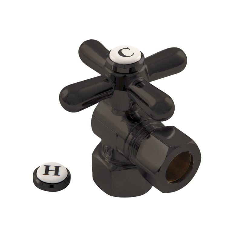 Kingston Brass Vintage 1/2-Inch IPS X 1/2-Inch OD Comp Angle Stop Valve