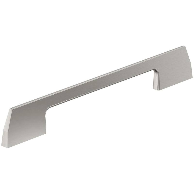 Amerock BP37304 Angle 6-5/16" Center to Center Handle Cabinet Pull - Satin Nickel