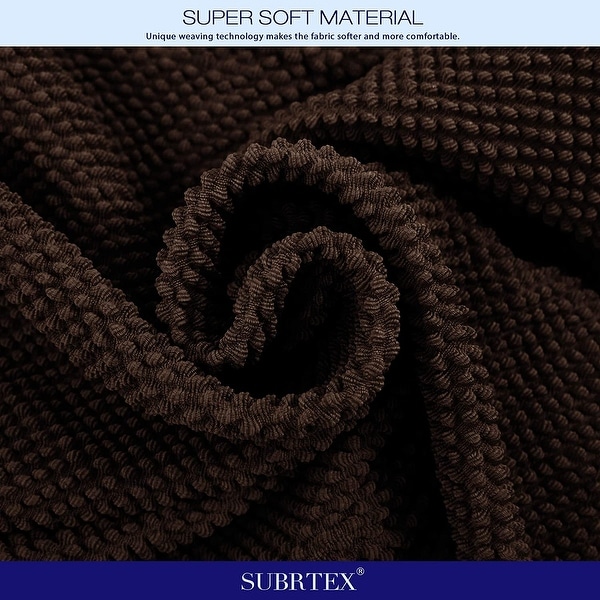 Subrtex stretch textured best sale grain dining chair slipcover