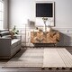 preview thumbnail 16 of 17, Nuloom Karlene Modern Striped Wool Tasseled Area Rug