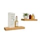 preview thumbnail 9 of 10, Del Hutson Designs True Floating Shelves, Set of 2, 16"