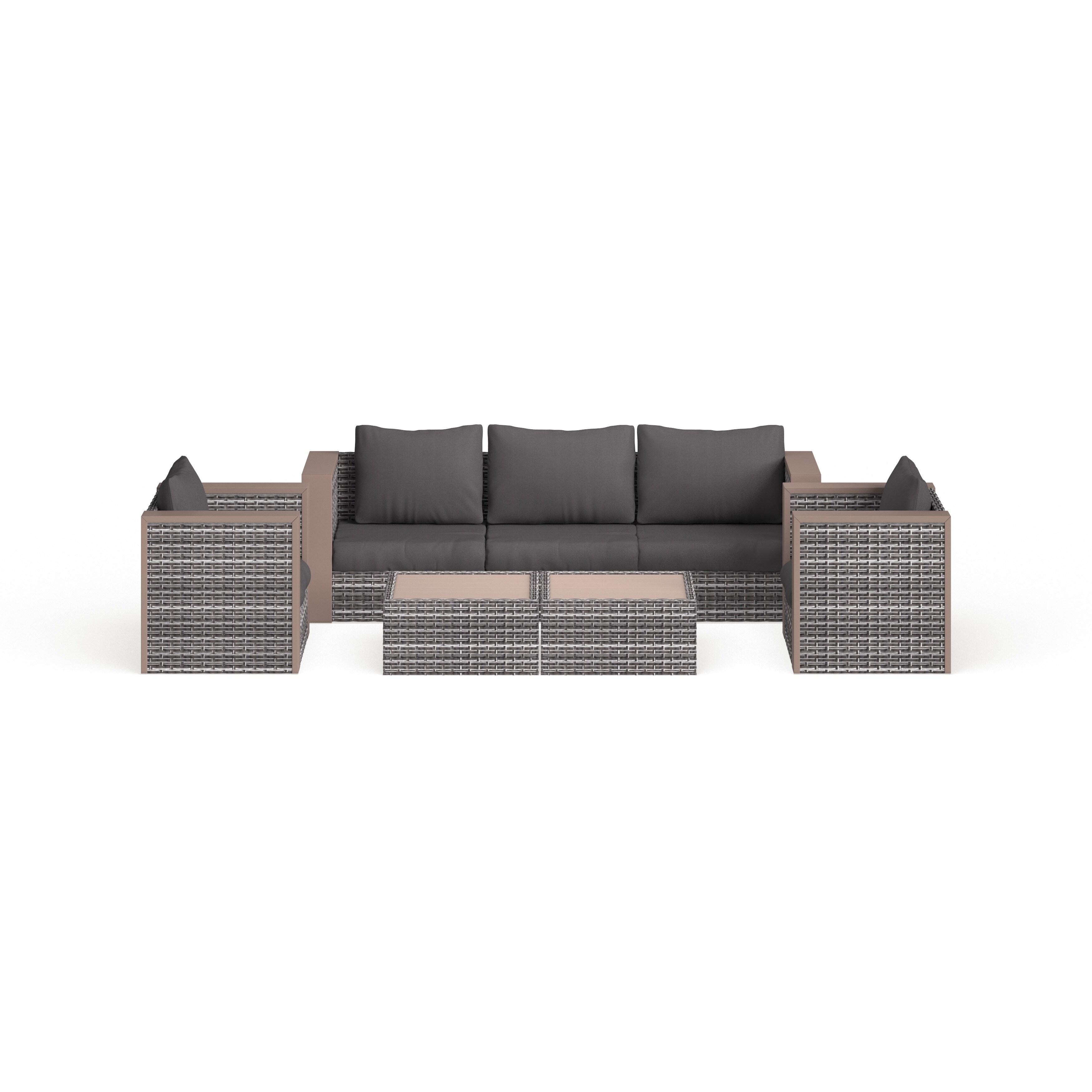 Aruba 6 seater store corner sofa set