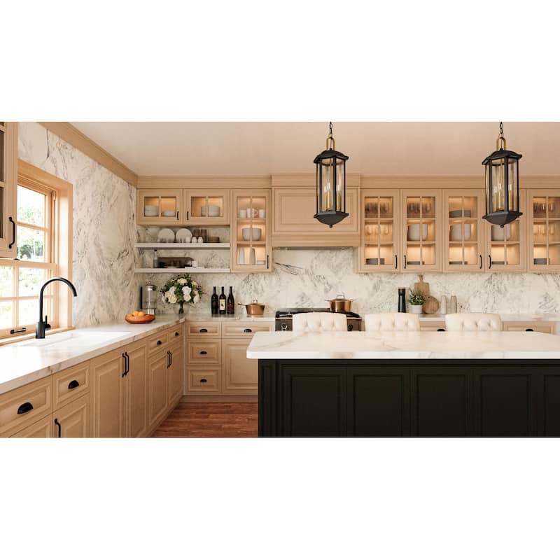 Crestfield 3-Light Matte Black Mini Pendant