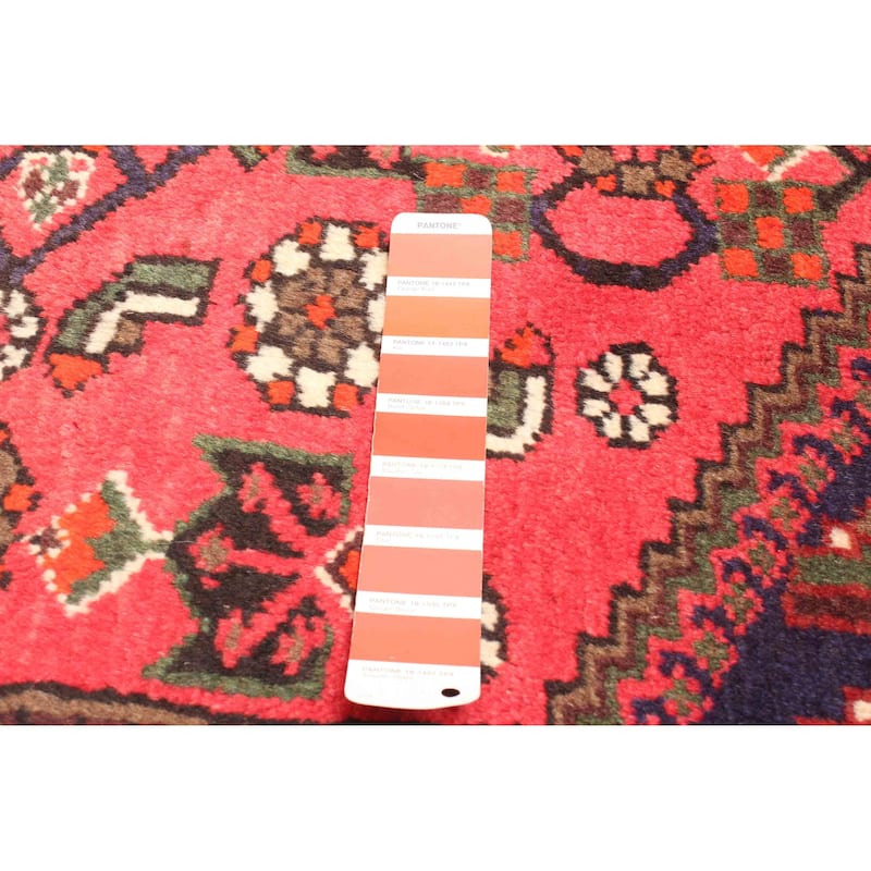 ECARPETGALLERY Hand-knotted Andelz Red Wool Rug - 4'2 x 6'7