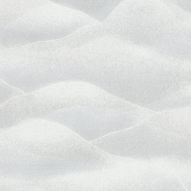 Galerie Wallcoverings Hotel Rolling Hills Landscape Non-woven Glitter Wallpaper Roll - 33 feet x 21 inches - Silver
