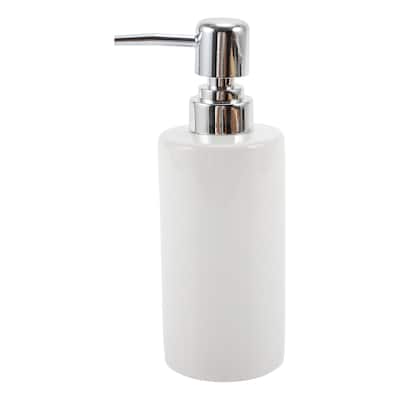 Cylindrical Simple Soap Pump Dispenser for Bathroom Hotel 300ml 1Pc