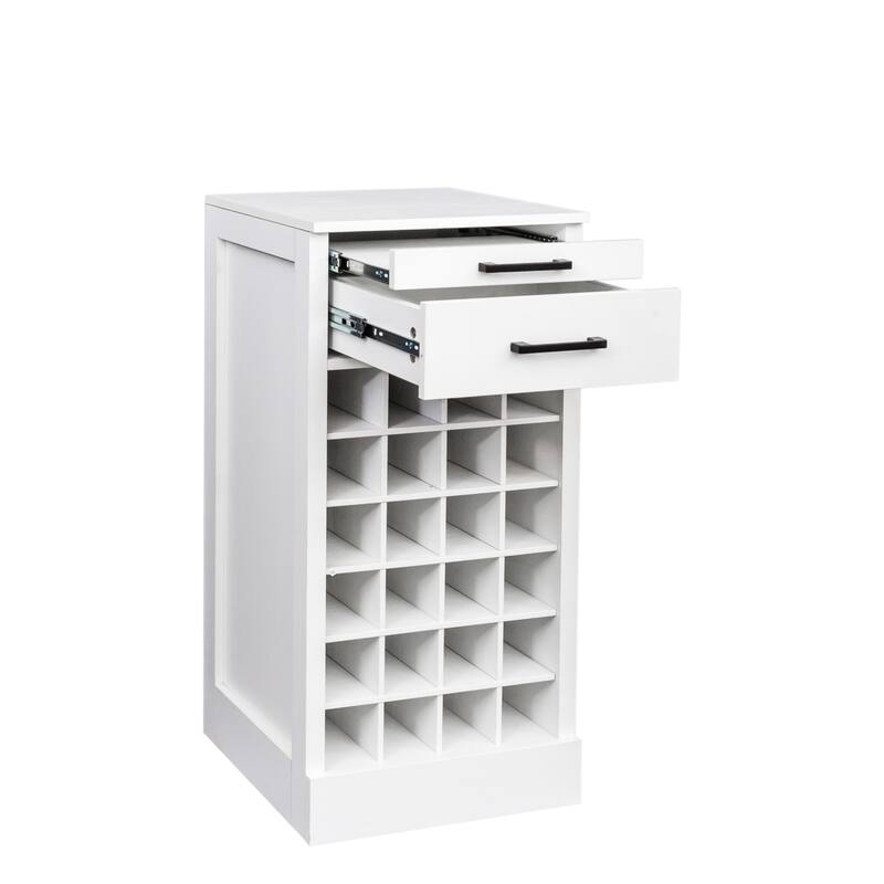 GDF Studio - Centennial Modern 35.43" Tall Modular Wine Bar Buffet Cabinet Storage