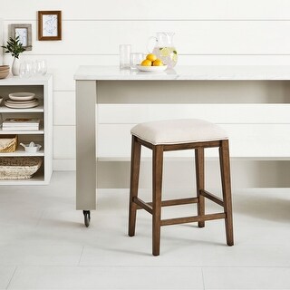 Hillsdale Furniture Shannon Wood Backless Counter Height Stool Walnut