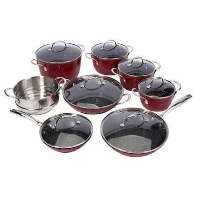 Curtis Stone 15-piece Nesting Cookware Set Refurbished