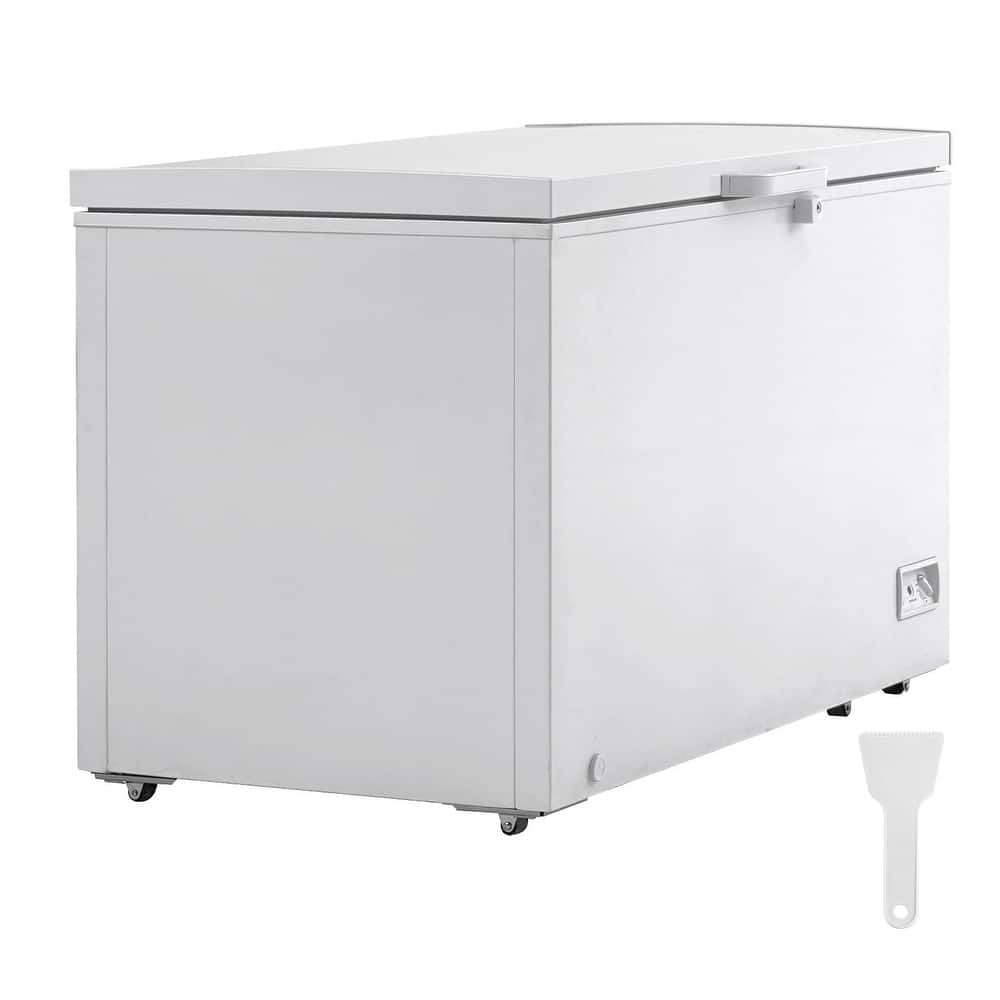 Chest Freezer, Large Deep Freezer with Split Top Double Locking Lids, Freestanding Commercial Chest Freezer