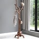 preview thumbnail 1 of 140, Tree-branch Rubberwood Freestanding Coat Rack with Hooks Type A - Dark Brown