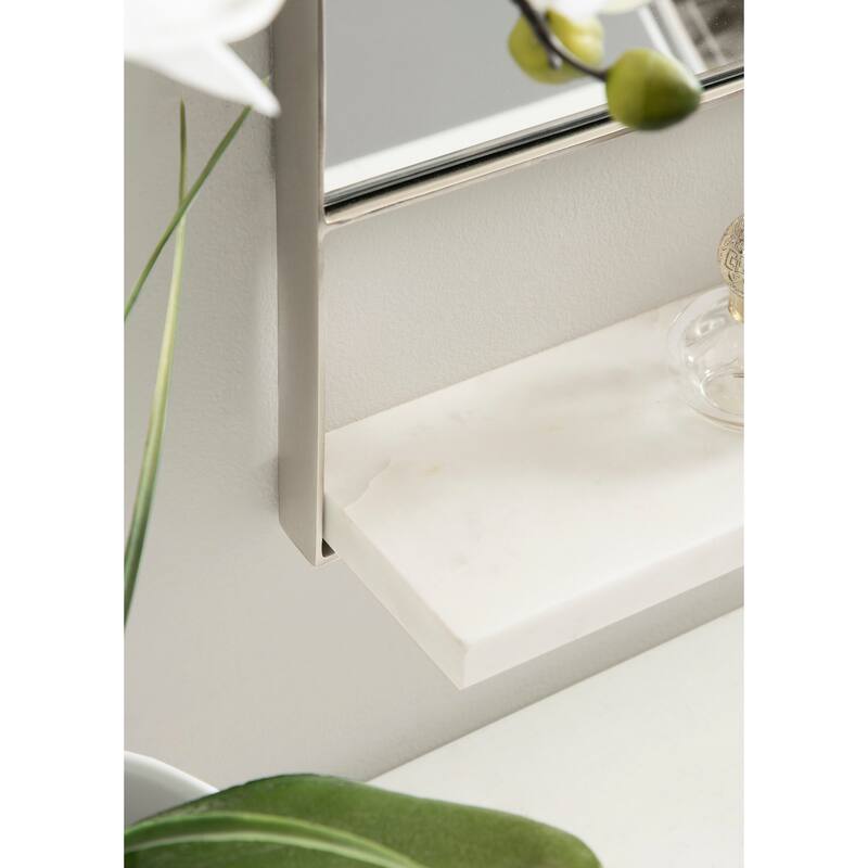 Kate and Laurel Chadwin Wall Mirror with Shelf