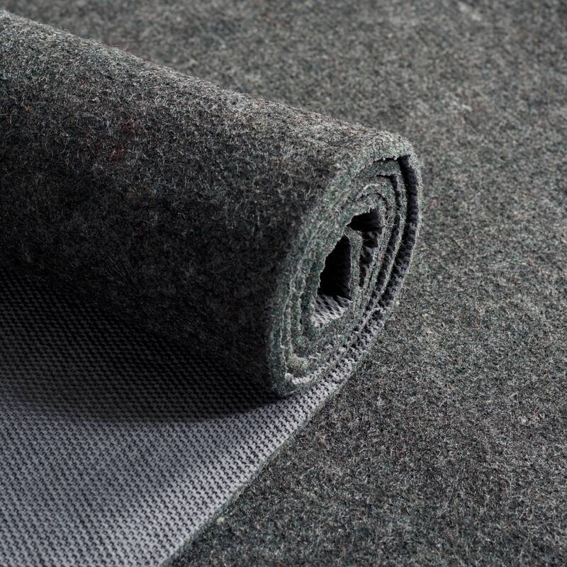 SAFAVIEH Rug Pad Extra Thick 1/2" Cushion with Slip-Resistant Rubber Backing - Grey