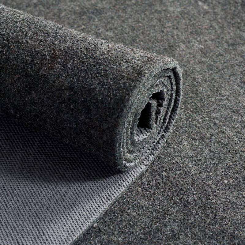 SAFAVIEH Rug Pad Thick 1/4" Cushion with Slip-Resistant Rubber Backing - Grey