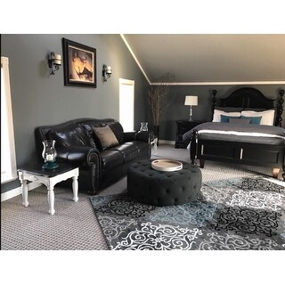 Top Product Reviews For Modern Transitional Soft Damask Grey Area Modern Transitional Soft Damask Grey Area Rug 7 X27 10 X