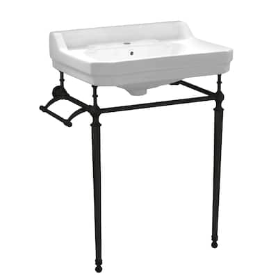 Victoriahaus Bath Console in Matte Black