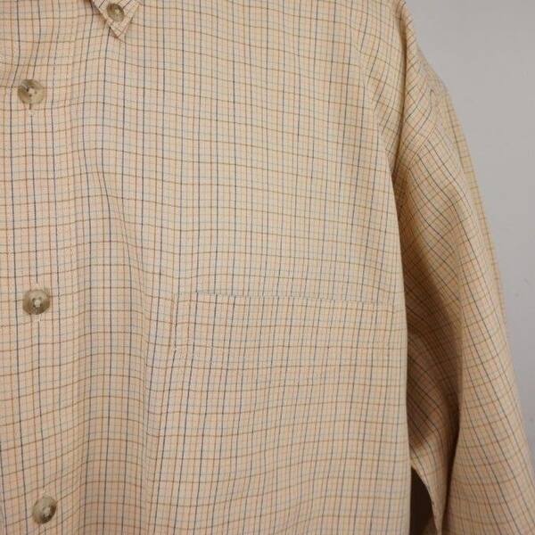 Shop Wrangler Riata Buttonfront Casual Shirt Cream Plaid Mens 17 5