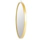 preview thumbnail 3 of 3, Round Metal Wall Mirror, Gold Finish