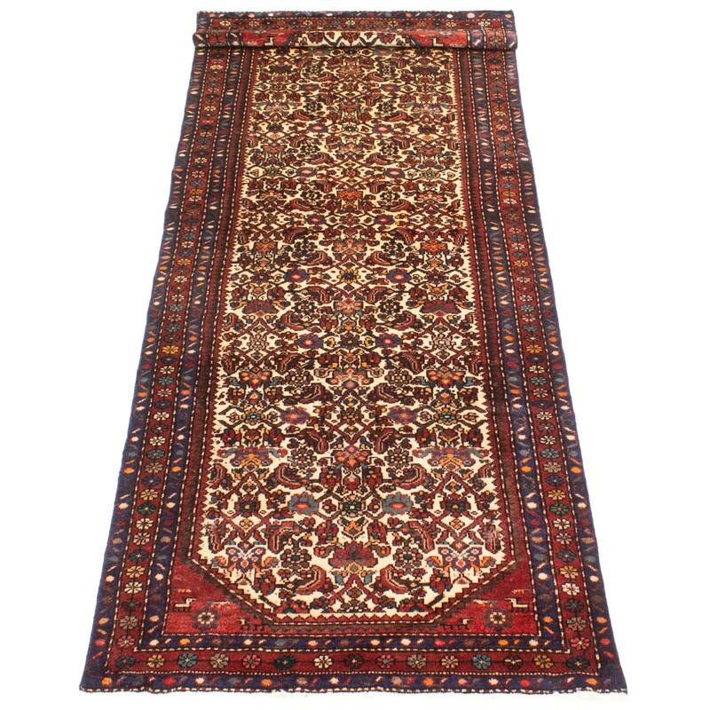 ECARPETGALLERY Hand-knotted Andelz Cream Wool Rug - 3'4 x 10'1