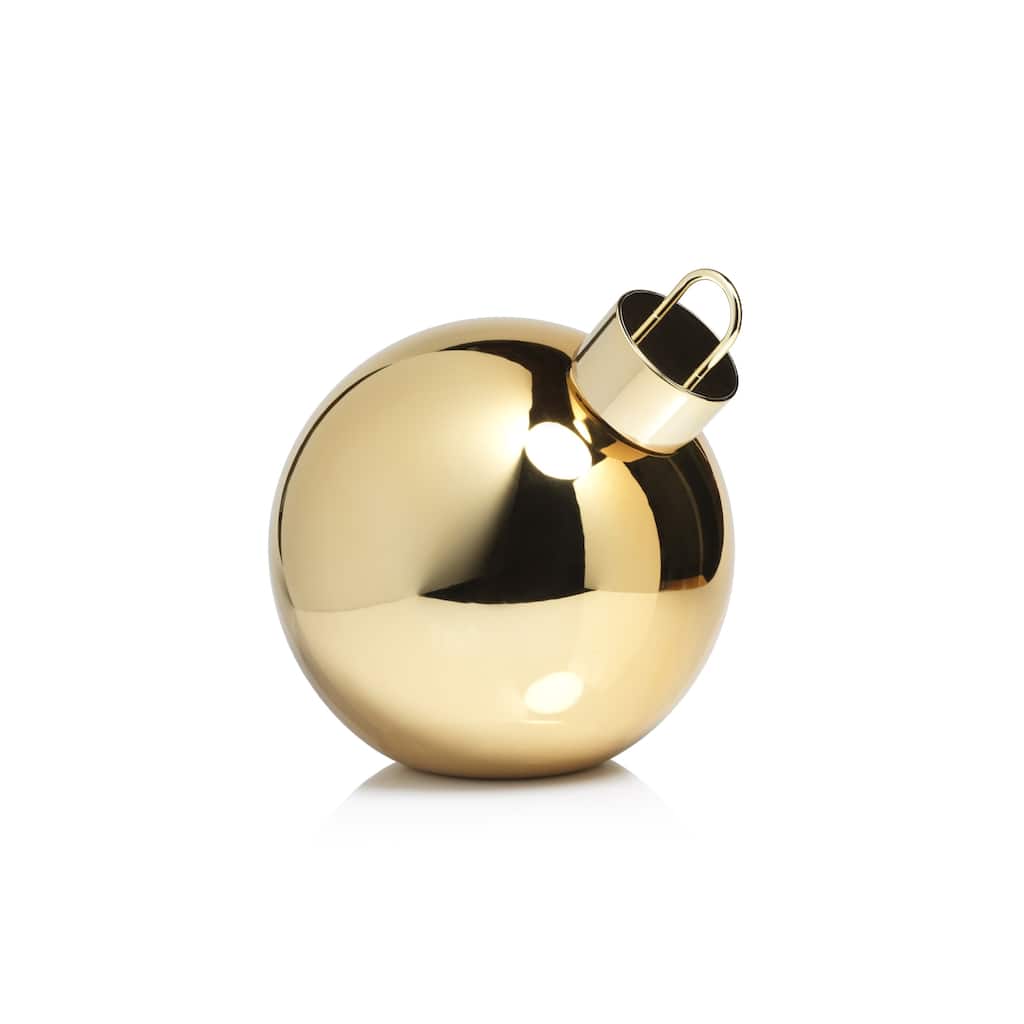 LED Oversized 11.75" Gold Glass Ball Ornament - 11.75