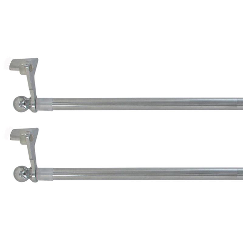 Set of 2 Adjustable Tension Rods FixVit 12" to 47" - Diam 0.5"