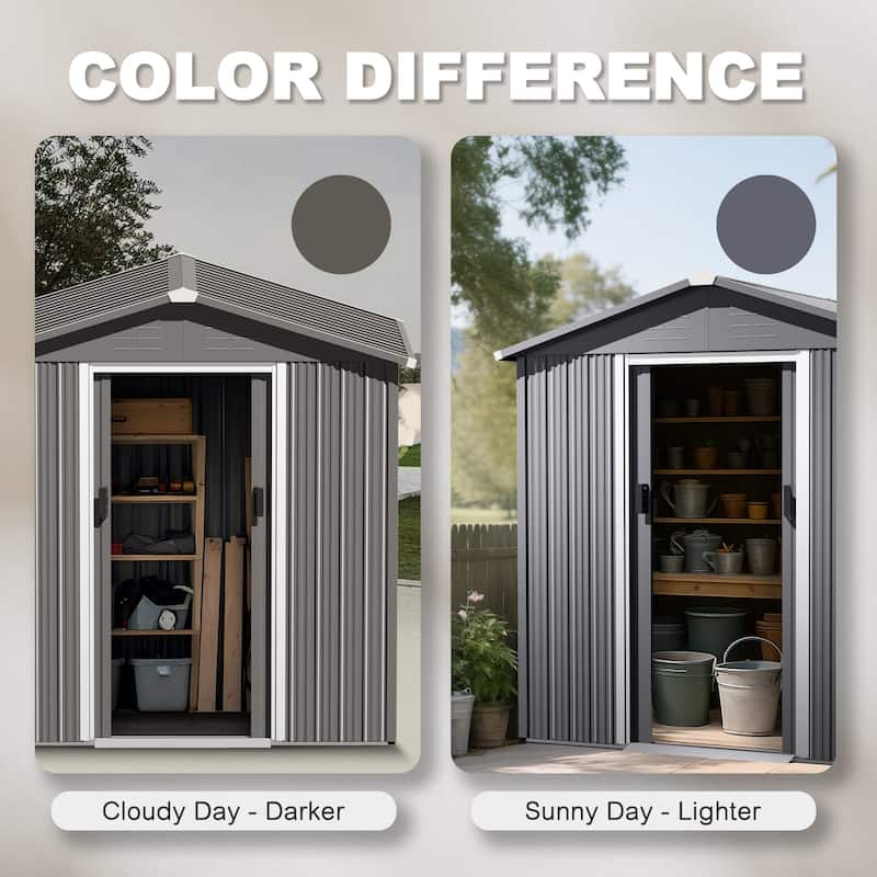 Garden Shed Storage Tool Shed with Sliding Doors