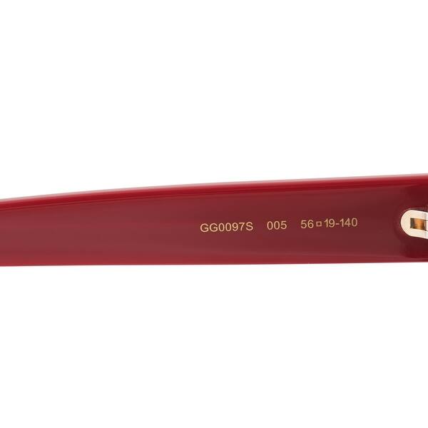 Shop Gucci Gucci Cat Eye Sunglasses Gg0097s 005 56 56mm X 17mm X